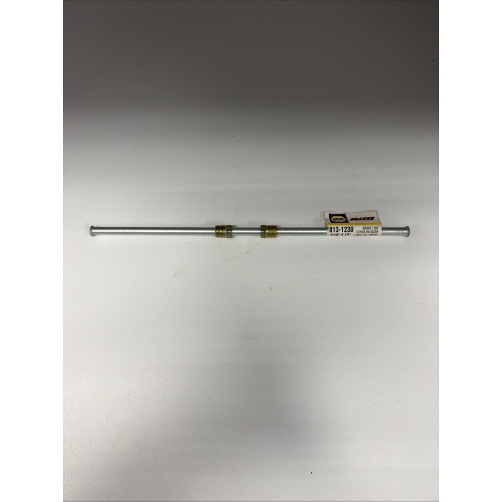 NAPA Brakes steel brake line (part #813-1230) features a 3/16" diameter 12" Long